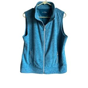 NORTHERN REFLECTIONS Vintage Blue Large Fleece Full Zip Vest